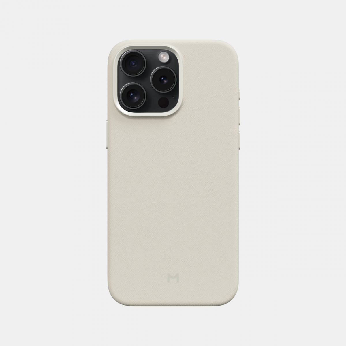 Чехол для iPhone 15 Pro Eco Leather Case Ivory