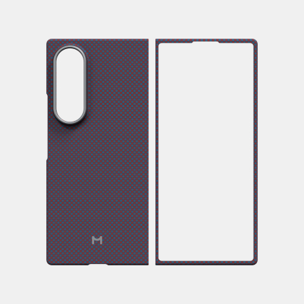 Чехол Magssory для Samsung Galaxy Z Fold 8, кевлар, с магнитами , Pixel Wine