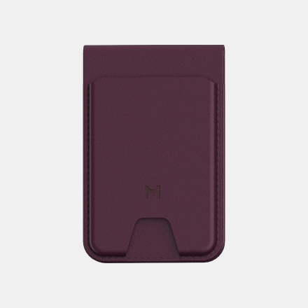 Кошелек-кардхолдер Magssory Geotag Magnetic Burgundy