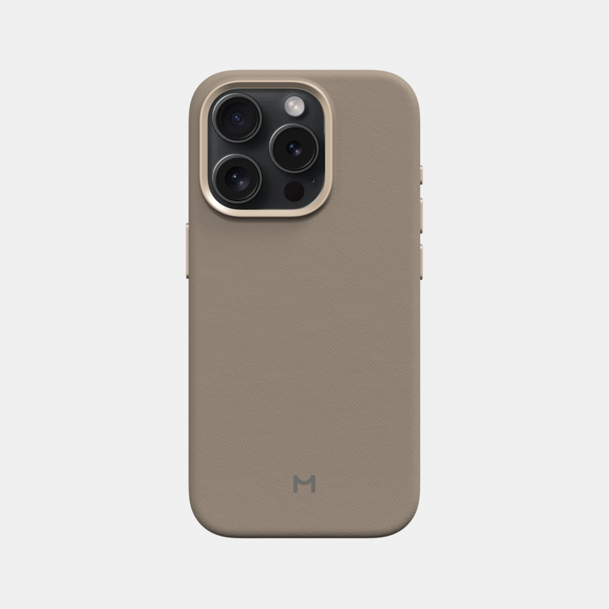 Чехол для iPhone 15 Pro Max Eco Leather Case Latte