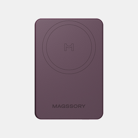 Беспроводной внешний аккумулятор Magssory Grace 5K Signature Edition, с магнитами, с поддержкой Qi2 Burgundy