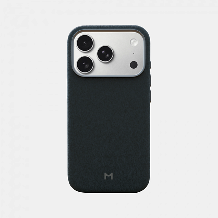 Чехол Magssory для iPhone 17 Pro midnight, экокожа