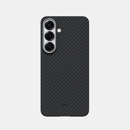 Чехол Magssory для Samsung Galaxy S25 кевлар, с магнитами, совместимый с MagSafe Black