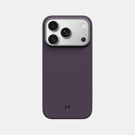 Magssory Aramid Frame Case for iPhone 17 Pro Pixel Red