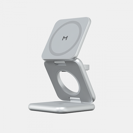 Зарядная станция Magssory Fold Pro 3 в 1 Silver