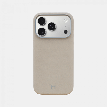 Чехол Magssory для iPhone 17 Pro Ivory, экокожа