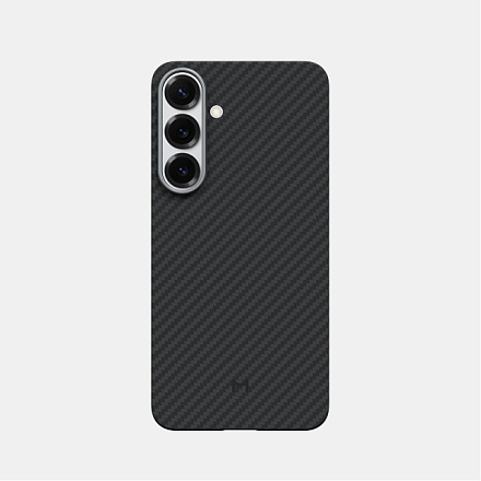 Чехол Magssory для Samsung Galaxy S25 + кевлар, с магнитами, совместимый с MagSafe Black