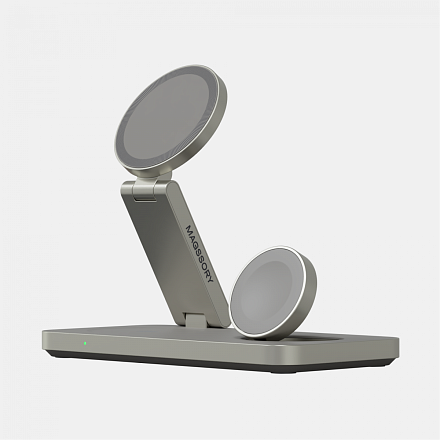 Зарядная станция 3 в 1 Magssory Yoga для Apple Qi2 Titan