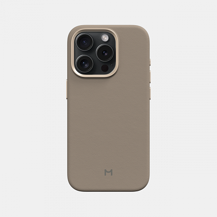 Чехол для iPhone 15 Pro Max Eco Leather Case Latte